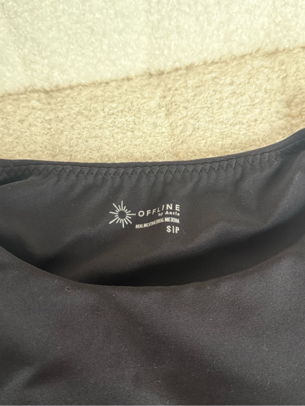 OFFLINE By Aerie Real Me XTRA
High Neck Longline Sports Bra | Black - Picture 6 of 7